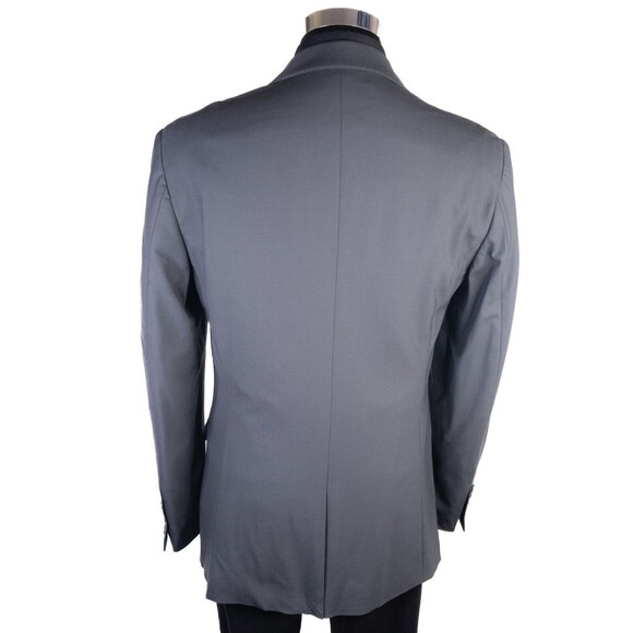 Rock & Republic Blazer 42L Gray Solid Sport Coat Suit Jacket Blazer Wool/Spandex - Picture 8 of 14